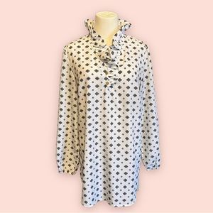 Mud Pie Ruffle Neck Tunic Size Medium